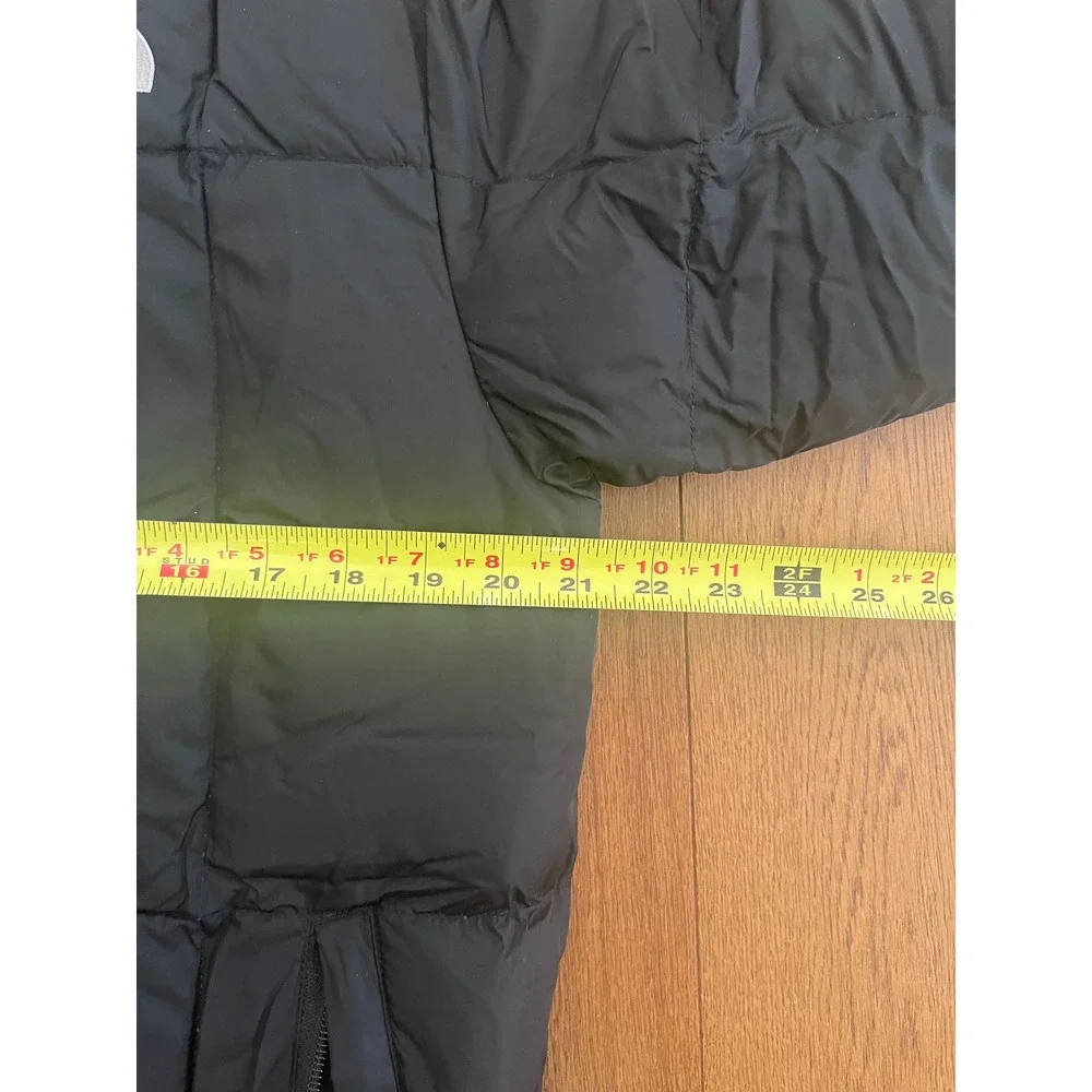 The North Face Reversible 550 Down Puffer Jacket Boys XL 18/20 Black Plaid